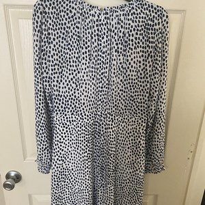 JCrew Ruffle-Neck Leopard Peasant Dress